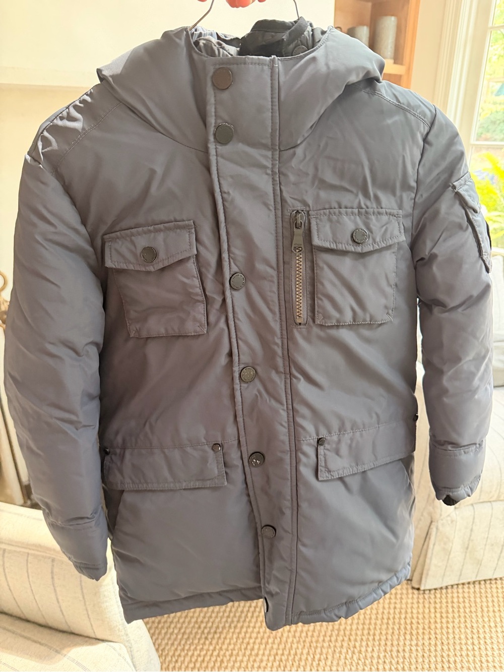 Pajar Boys Heavyweight Winter Ski Parka Coat Navy Size 7-8